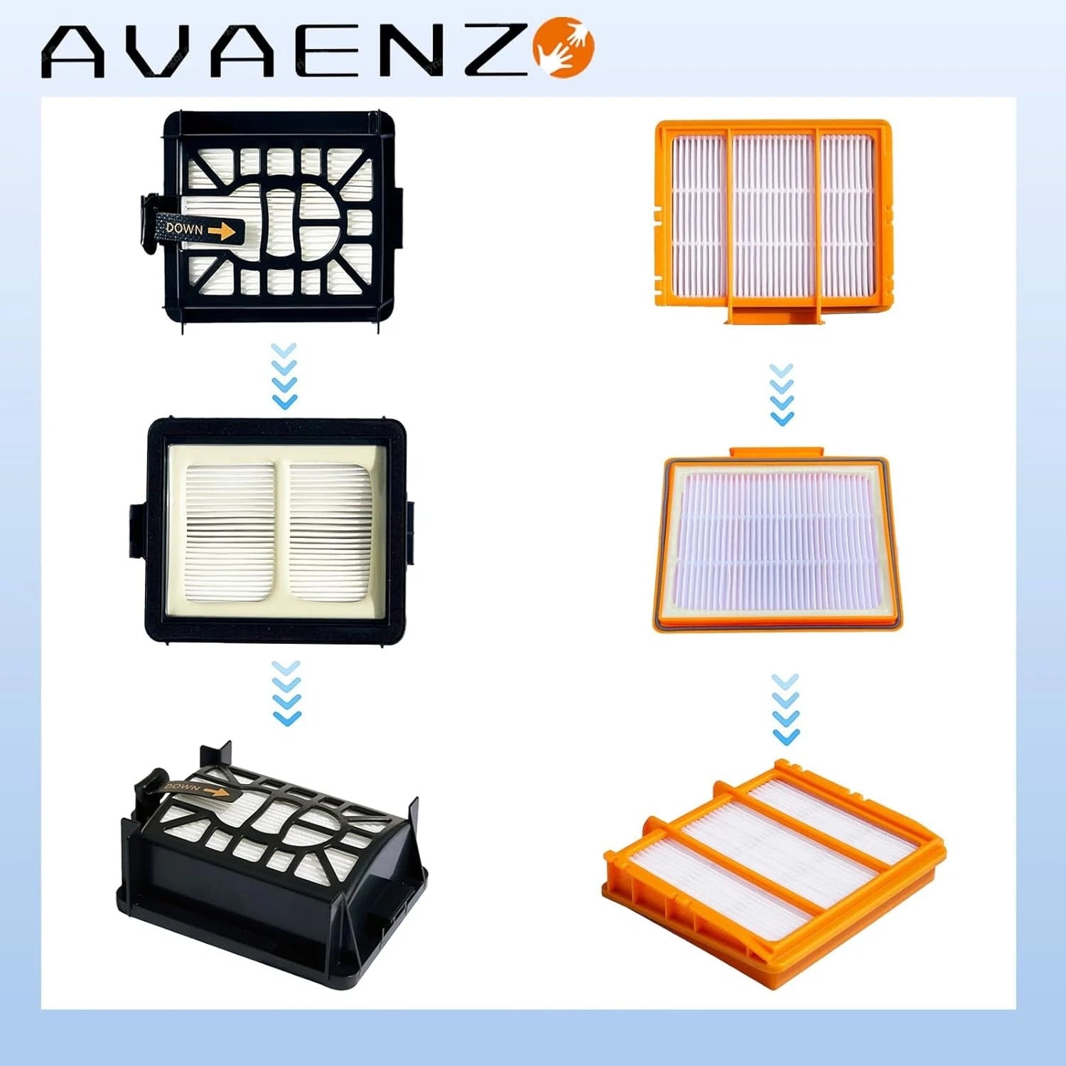 Replacement Parts Compatible with Shark AV2610WA AV2630WA RV2610WA AV2620WA 07FC0E-D4 - KOEEK