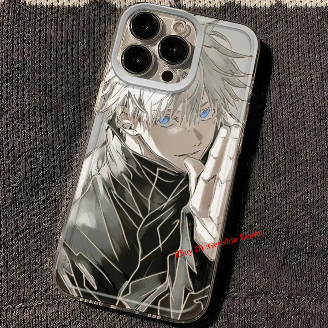 Anime Jujutsu Kaisen Satoru Gojo Custom Phone Case Figure Collection Gift 07FC0E-D4 - KOEEK