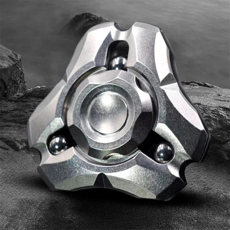 EDC Hand Spinner Adult Fidget Toys God Shield Stainless Steel Fidget Spinner Toy 07FC0E-D4 - KOEEK