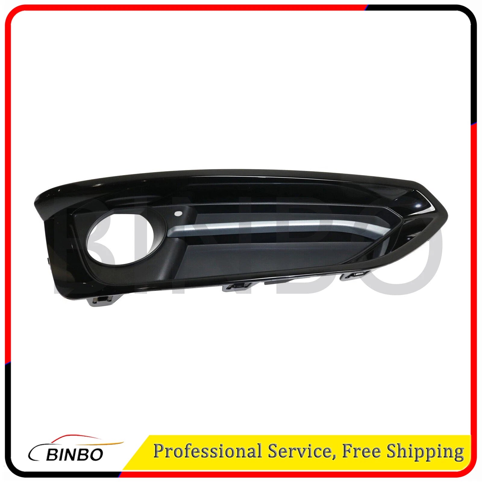 Set of 2 Fog Light Trims Driving Lamp Front Driver & Passenger Side for BMW Pair 07FC0E-D4 - KOEEK