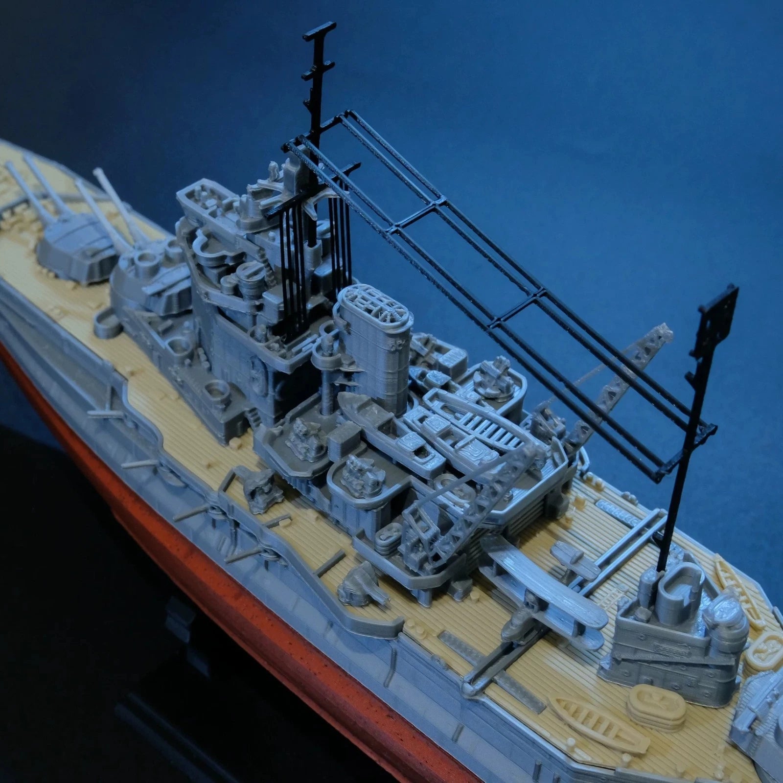 1/700 HMS Warspite World of Warships Painted Unassembled Plastic Model Kit 07FC0E-D4 - KOEEK