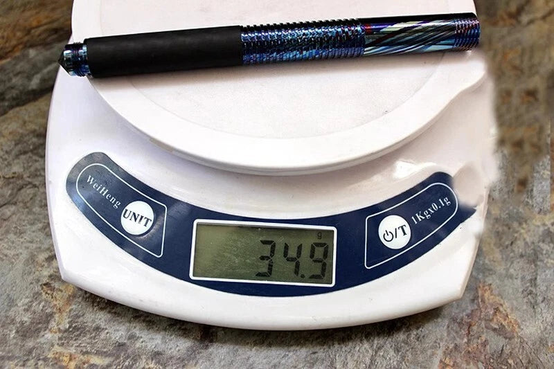 Titanium Damascus+Carbon Fiber Ball Point Pen Ballpoint Broken Window Tool Pen 07FC0E-D4 - KOEEK