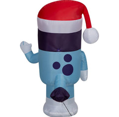 3.5 FT Gemmy Bluey Christmas Lighted Inflatable Blow Up Santa Hat Decoration GEMMY - KOEEK