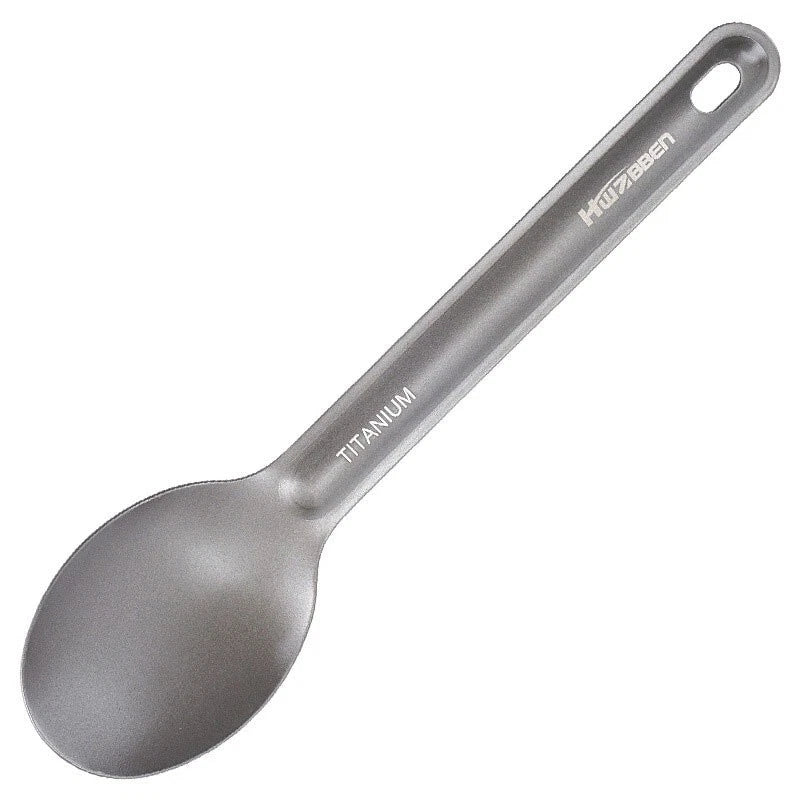 Pure Titanium Tableware Spoon +Fork Portable Outdoor Camping Travel EDC Tool 07FC0E-D4 - KOEEK