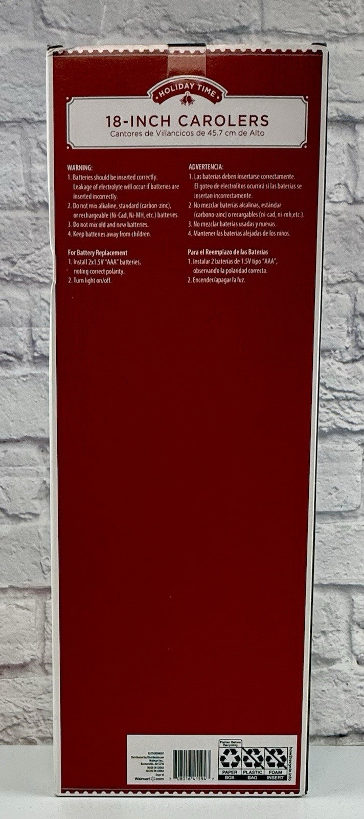 * * Holiday Time 18-inch Carolers By Lamppost Christmas Lights Up 07FC0E-D4 - KOEEK