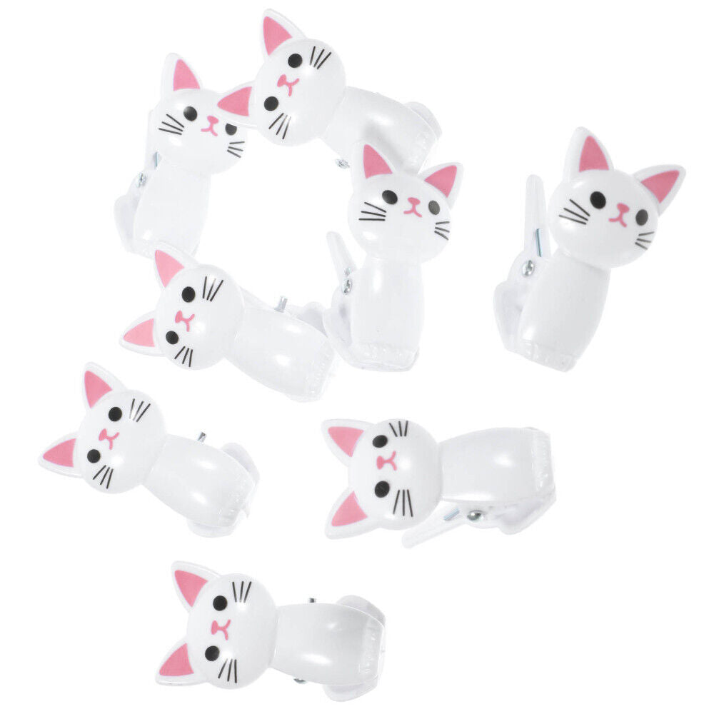 new  8pcs Cat Shape Food Bag Clips Chip Bag Sealing Clips Food Packaging Clips koeek - KOEEK