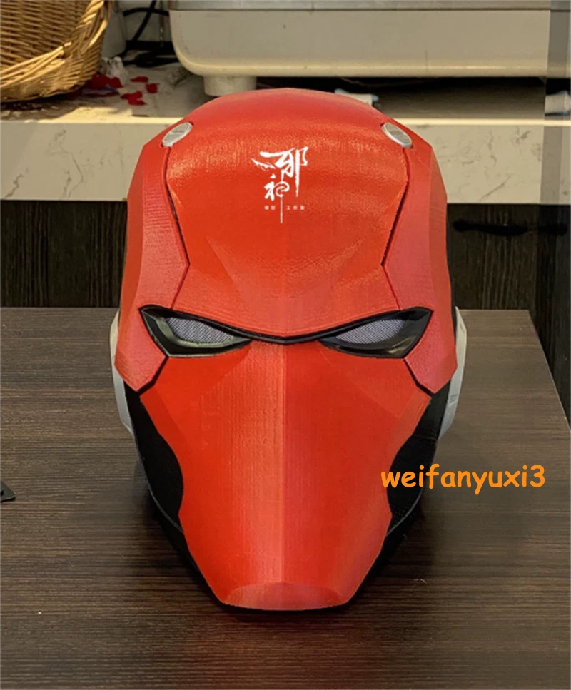 Red Hood Batman Helmet 3D Printed Full Face Mask Handmade Cosplay Props HANDMADE - KOEEK