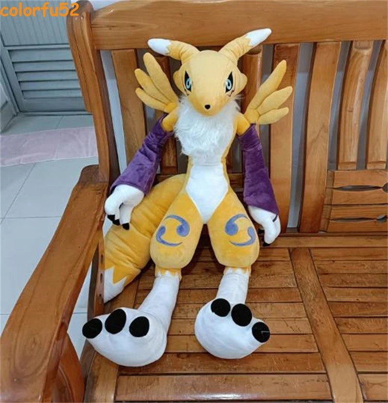 31" Digimon Renamon Plush Doll Stuffed Toy Digital Monster Cosplay Pillow Gift 07FC0E-D4 - KOEEK