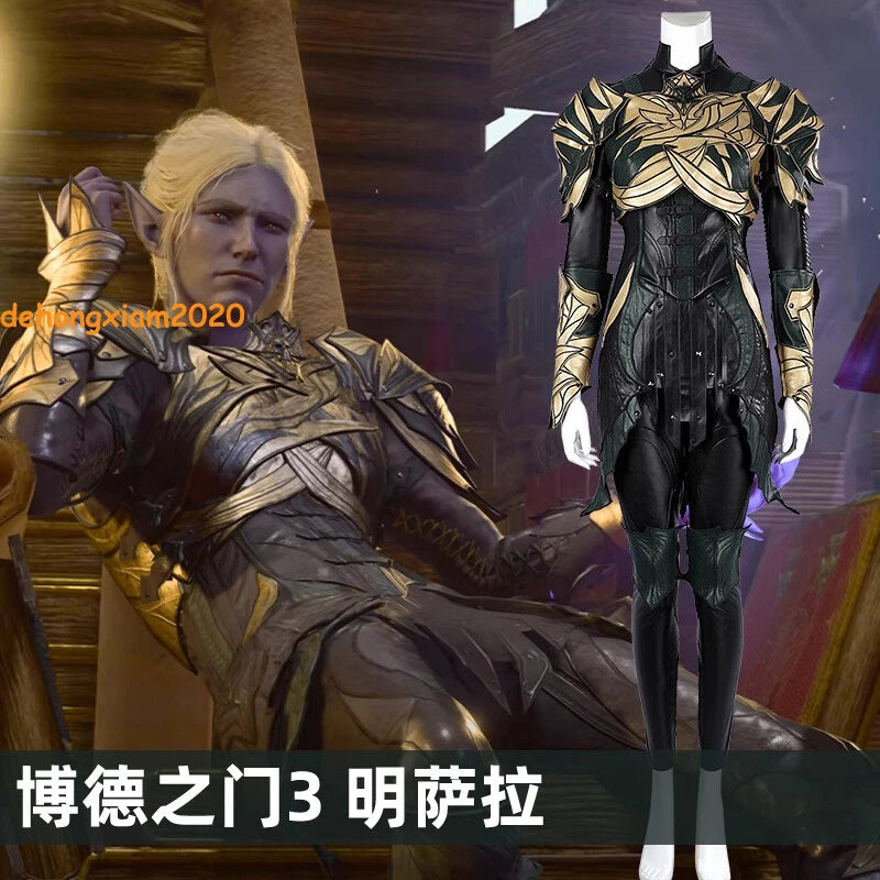 Baldur's Gate 3 Minthara Cosplay Costume Outfit Women's Game Full Set Halloween 07FC0E-D4 - KOEEK