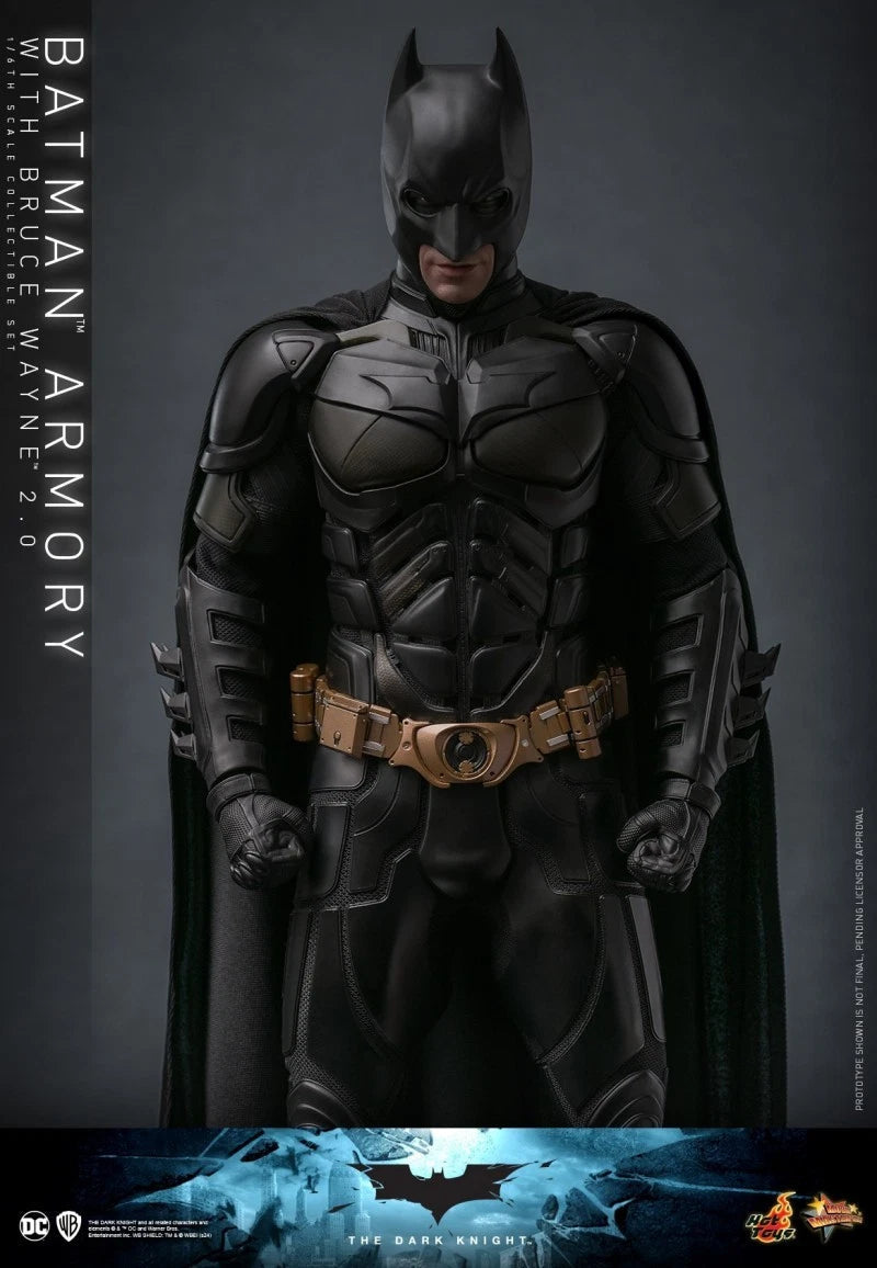 IN STOCK Hot Toys MMS750 The Dark Knight 1/6 Batman Armory with Bruce Wayne 2.0 HOT_TOYS - KOEEK