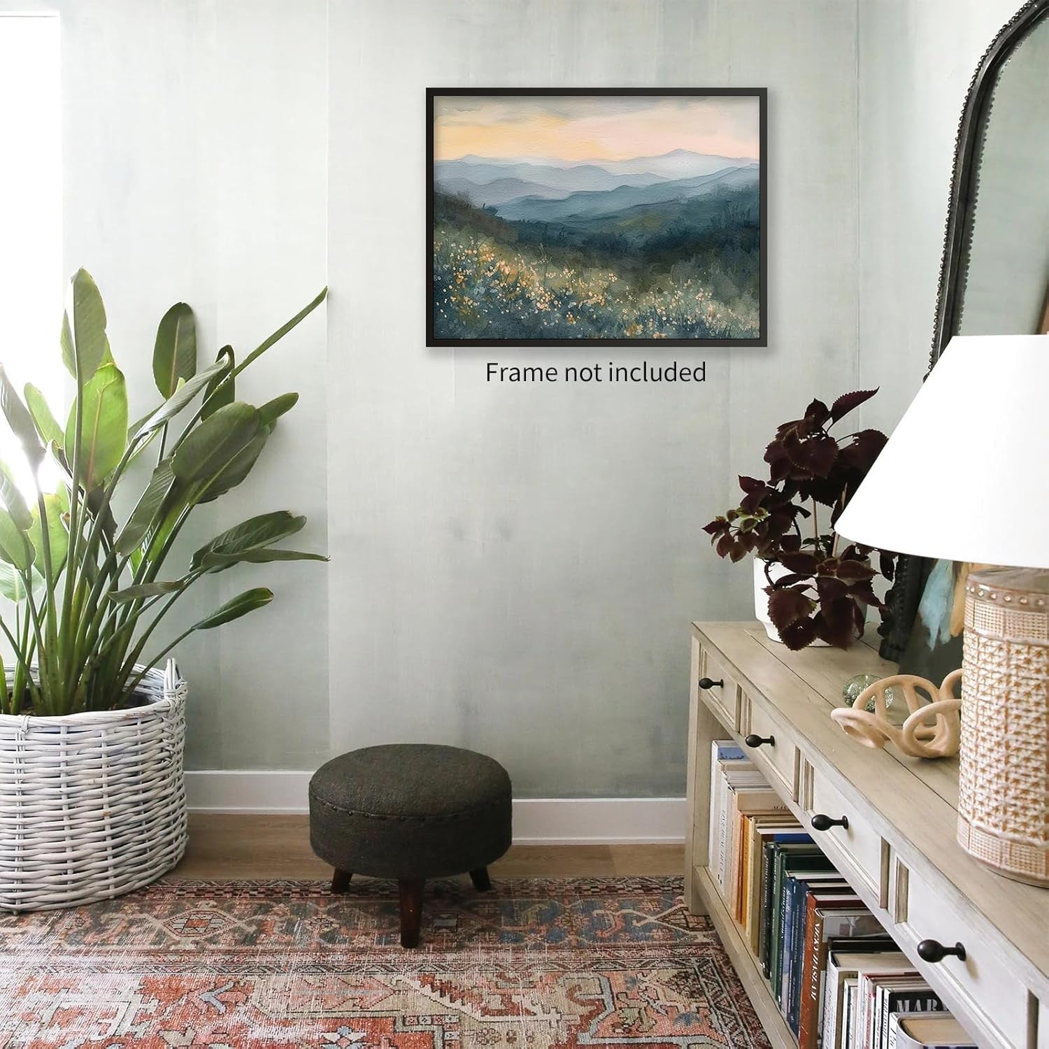new Appalachian Mountains Wall Art Nature Landscape 16L" x 12W", Multi 07FC0E-D4 - KOEEK