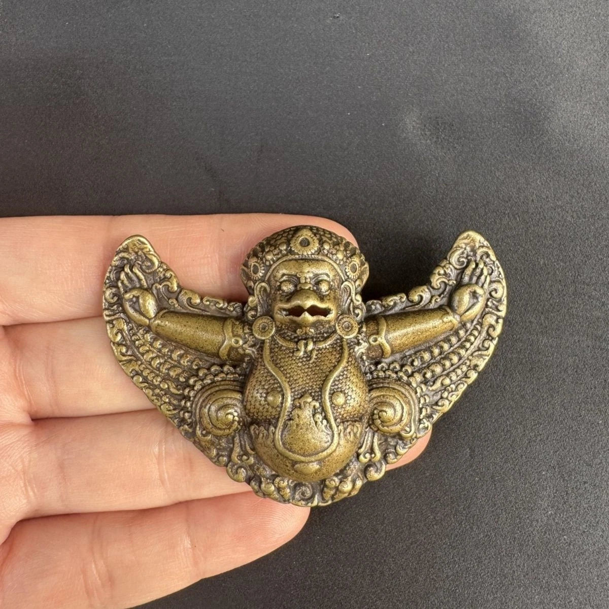Tibetan Copper Garuda Pendant Amulet Bird Necklace Collectible 07FC0E-D4 - KOEEK