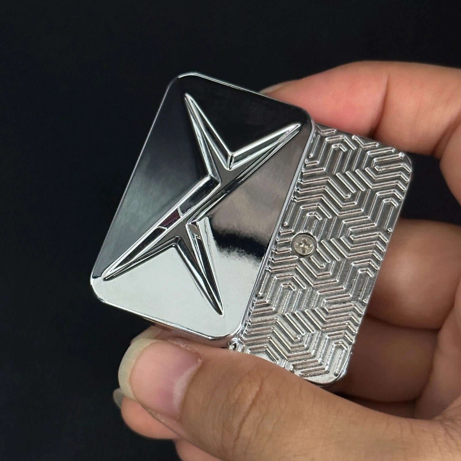 EDC Trackless Fidget Slider Metal Push Card Stress Relief ADHD Office Toys Gifts 07FC0E-D4 - KOEEK