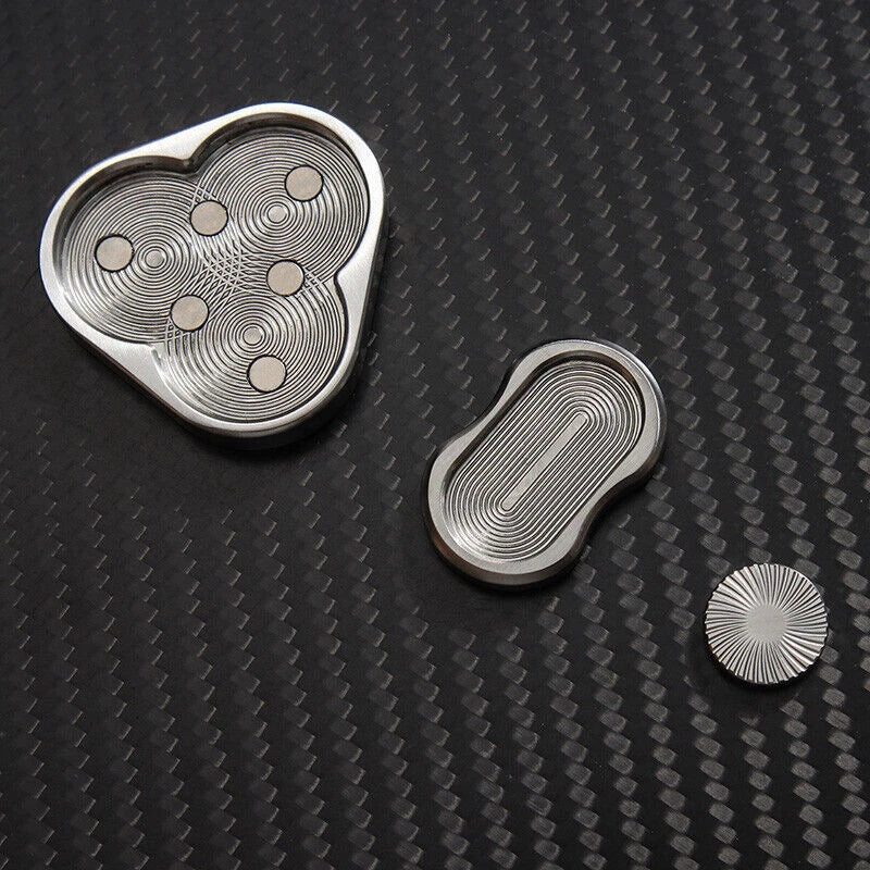 EDC Click Clicker Revolve Slider Push Card Hand Fidget decompression Pocket gift 07FC0E-D4 - KOEEK