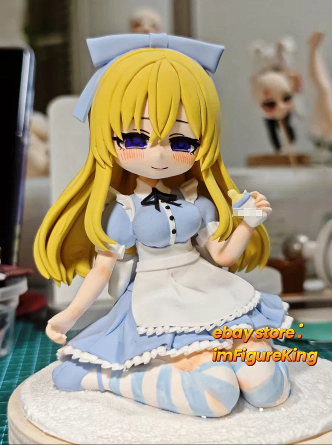 10cm Black Souls Mother Alice Kneeling Pose Handmade Clay Model With Dust Cover 07FC0E-D4 - KOEEK