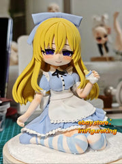 10cm Black Souls Mother Alice Kneeling Pose Handmade Clay Model With Dust Cover 07FC0E-D4 - KOEEK