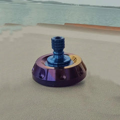 EDC Titanium Spinning Top Desktop Fidget Toy Stress Relief Metal Spinner Gift- 07FC0E-D4 - KOEEK