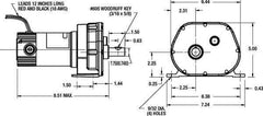 ny Dayton 1Lpl1 Dc Girmotor,6.5 Rpm,90V,Tenv