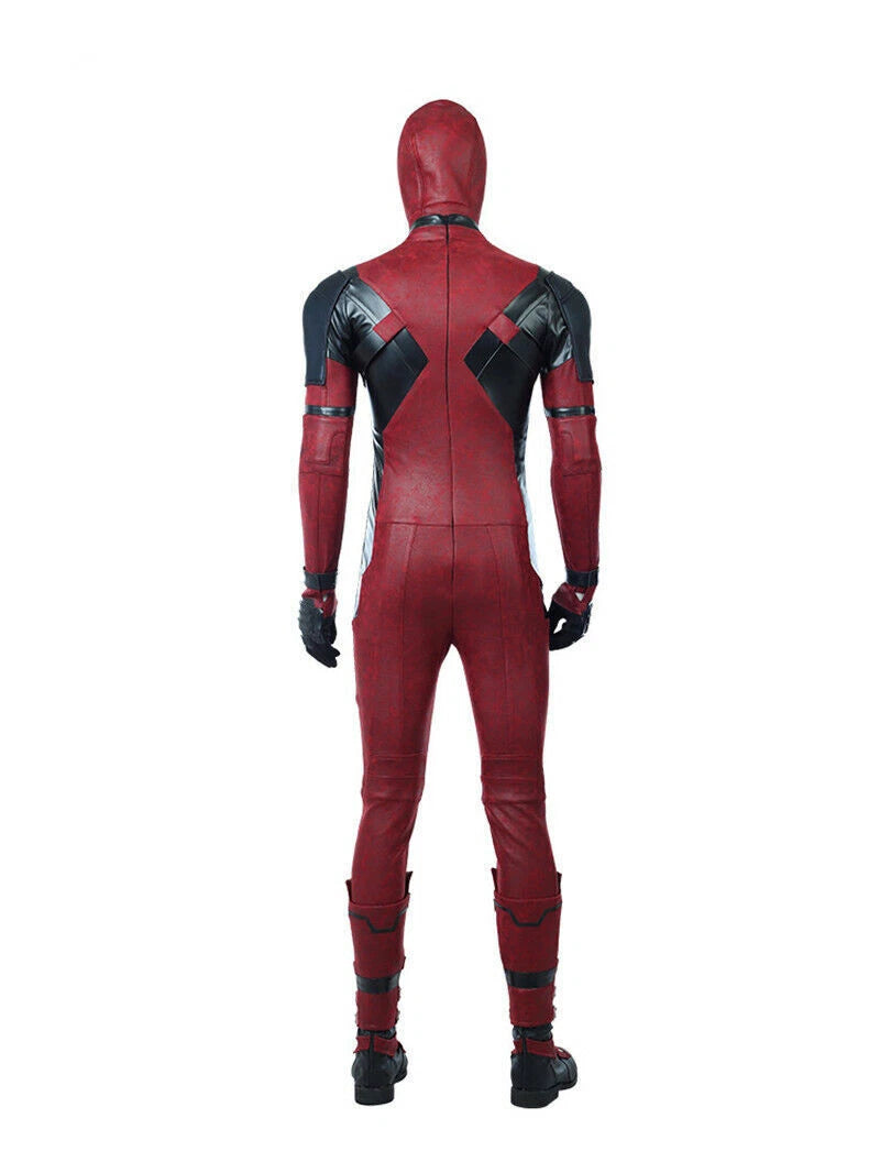 Deadpool Red Deadpool Cosplay Costume Suit Jumpsuit Accessories Halloween Gift 07FC0E-D4 - KOEEK