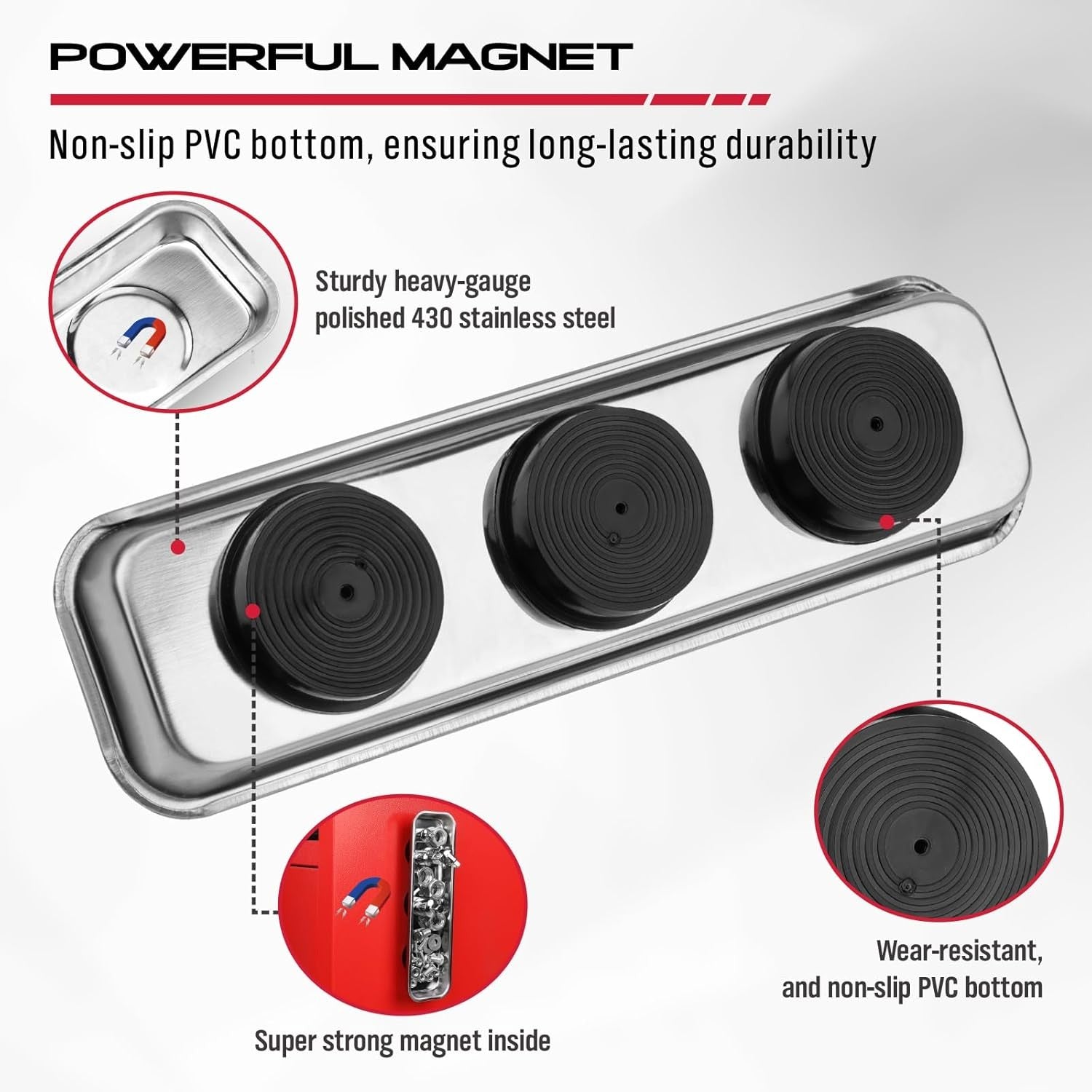 new Magnet Sweeper Magnetic Nail Roller: 17-Inch Heavy Duty Pickup... 07FC0E-D4 - KOEEK