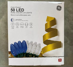 GE Color Choice 50 LED Dual Color C9 Blue or Cool White Lights or Light Show GE - KOEEK