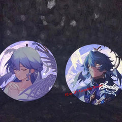2Pcs/Set Anime Honkai: Star Rail Robin/Sunday Badge Light Reflection Pin Gift 07FC0E-D4 - KOEEK