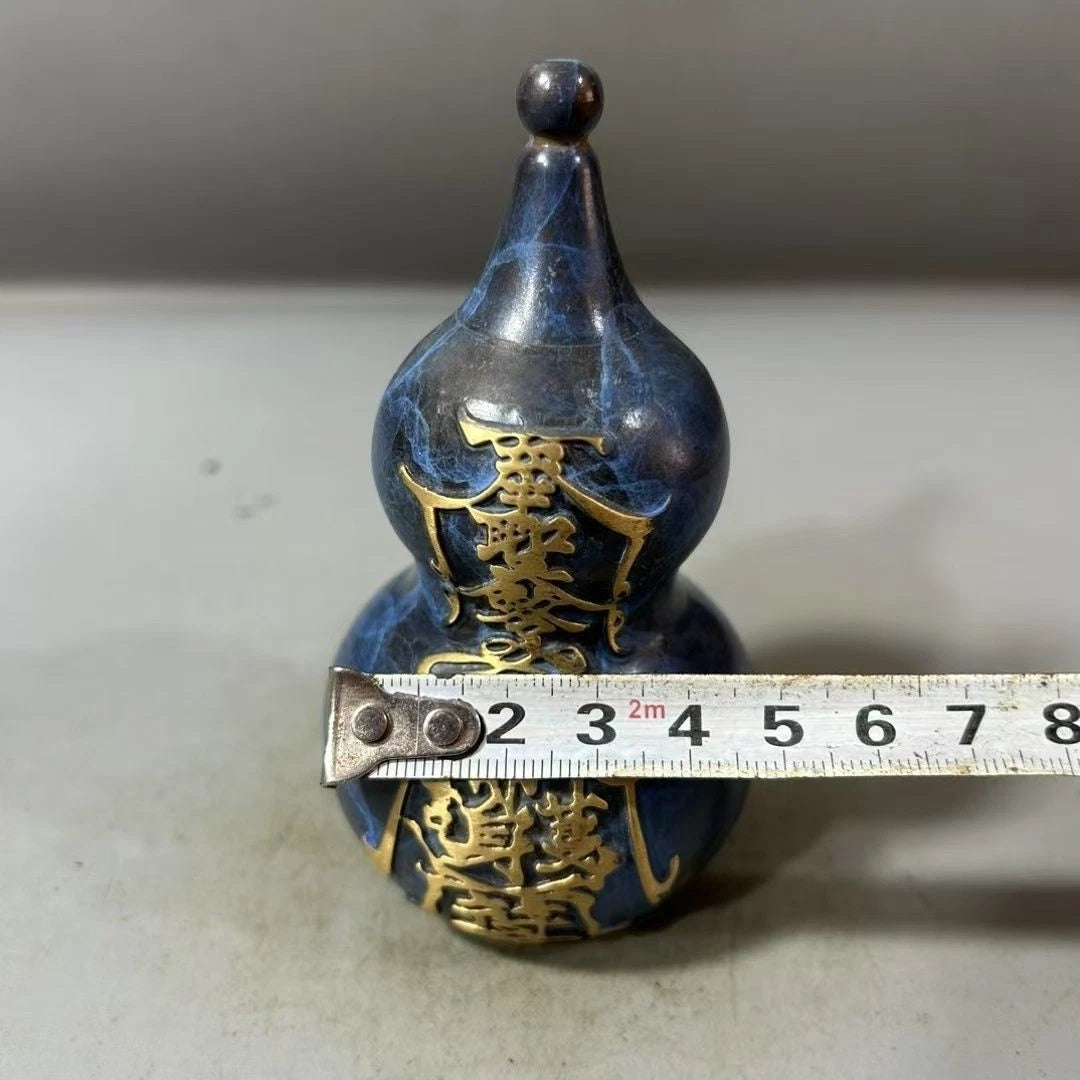 Taoist Carved Gourd Figurine Bagua Fu Lu Feng Shui Living Room Entryway Decor 07FC0E-D4 - KOEEK
