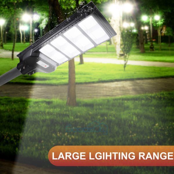 ny 2 STK 9900000000LM 800W Watt Kommerciel Solar Street Light Dusk To Dawn Road Lamp