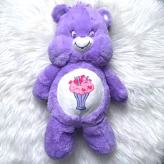 Care Bears Share Bear 17” Plush Backpack Purple Soft Plush Backpack Bag CARE_BEARS - KOEEK