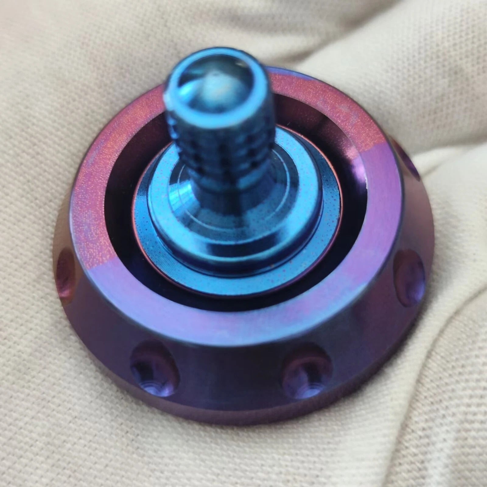 Titanium Alloy Spinning Top EDC Toy Top Spinner Mental Stress Relief Fidget Toys 07FC0E-D4 - KOEEK