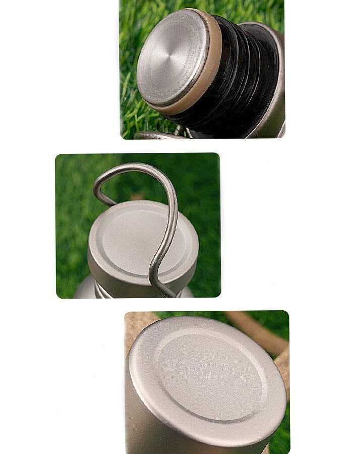 EDCPure Titanium Water Coffee Tea Bottles Flasks Portable Outdoor Camping Travel 07FC0E-D4 - KOEEK