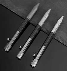 Titanium Carbon Fiber Pocket Ballpoint Pen Working Signature Pen Outdoor EDC 07FC0E-D4 - KOEEK