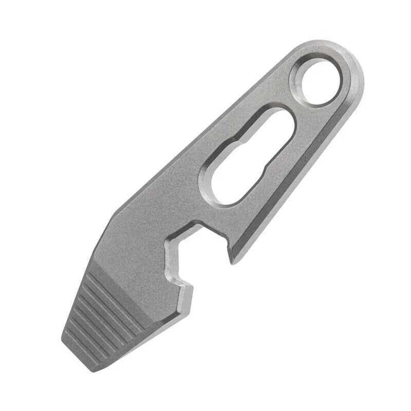 EDC Mini Titanium Alloy Keychain Multi Tool Pocket Pry Bar Crowbar Opener Cutter 07FC0E-D4 - KOEEK