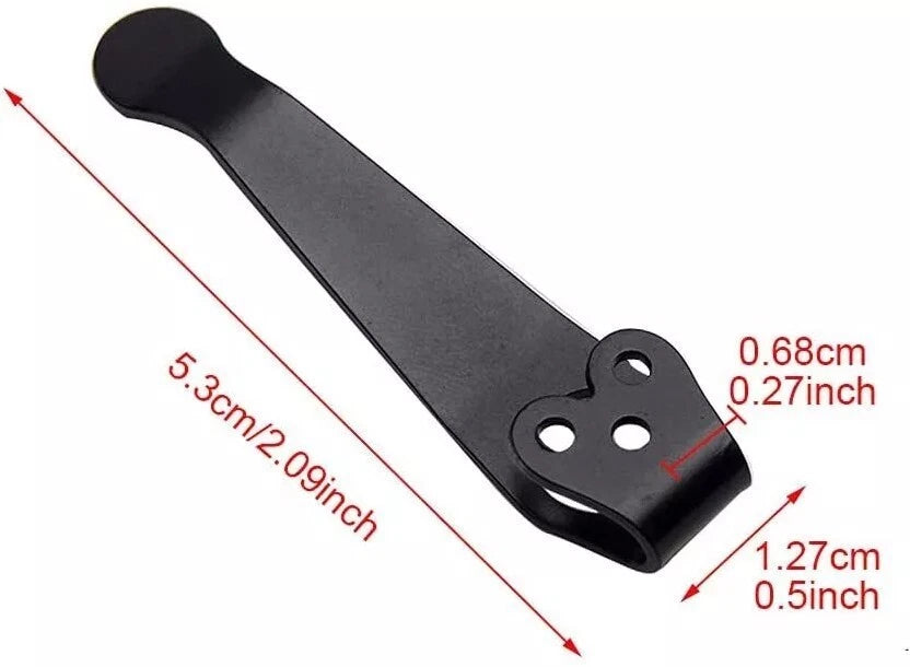 EDC2pcs Titanium Deep Carry Pocket Clip For Spyderco Para 2, 3 Endura 4 and More 07FC0E-D4 - KOEEK