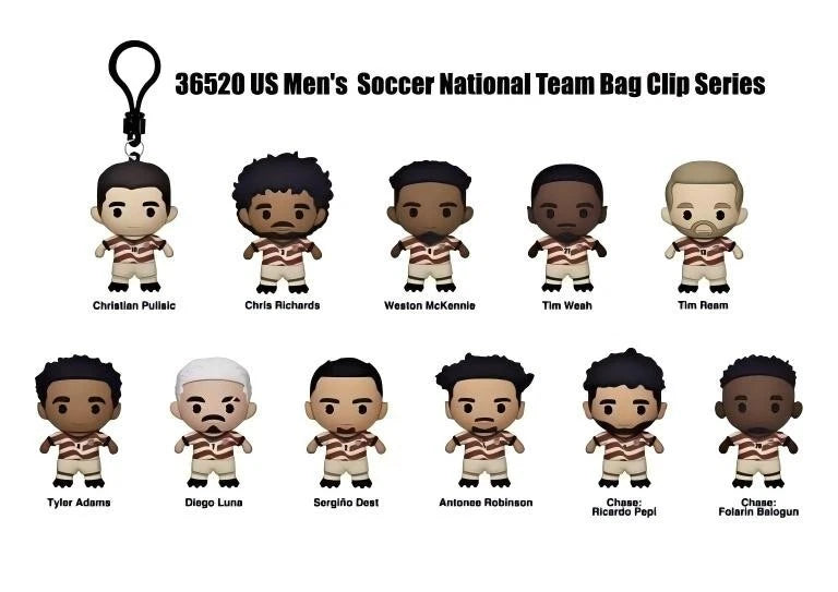 Sergiño Dest #2 USMNT Soccer Team 3D Vinyl Bag Clip Collectible Keychain 07FC0E-D4 - KOEEK