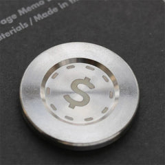 Coin Fidget Toy EDC Toy Titanium Fidget Spinner Toy Fun Stress Relief Toys Gifts 07FC0E-D4 - KOEEK