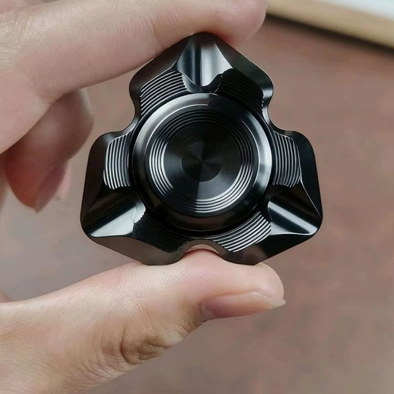 EDC Minimalist Fidget Spinner Stainless Steel Metal Fingertip Rotating Toy Gift 07FC0E-D4 - KOEEK