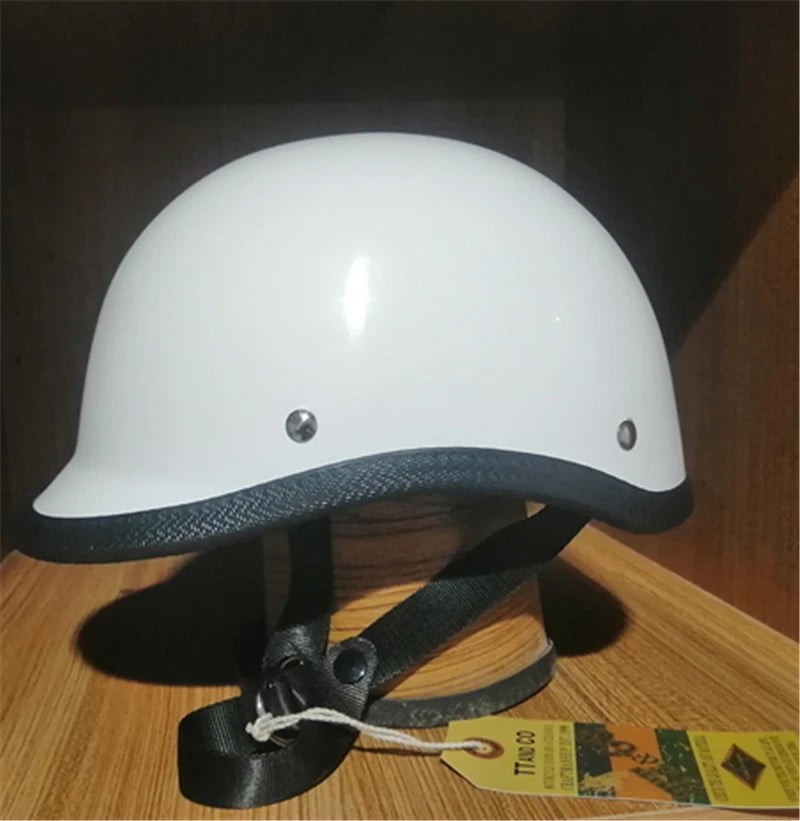 Japan Half Helmet Water Scoop Retro  FRP Helmet Rider 07FC0E-D4 - KOEEK