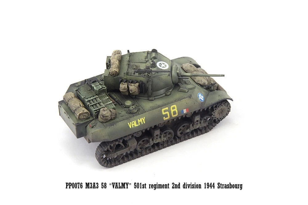 S-Model 1/72 French M3A3 "VALMY" 501st Regiment 2nd division 1944 Finished Model S-MODEL - KOEEK