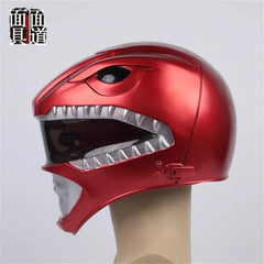 Power Rangers Mighty Morphin Jason Lee Scott PVC Helmet Cosplay Full Mask Hallow 07FC0E-D4 - KOEEK