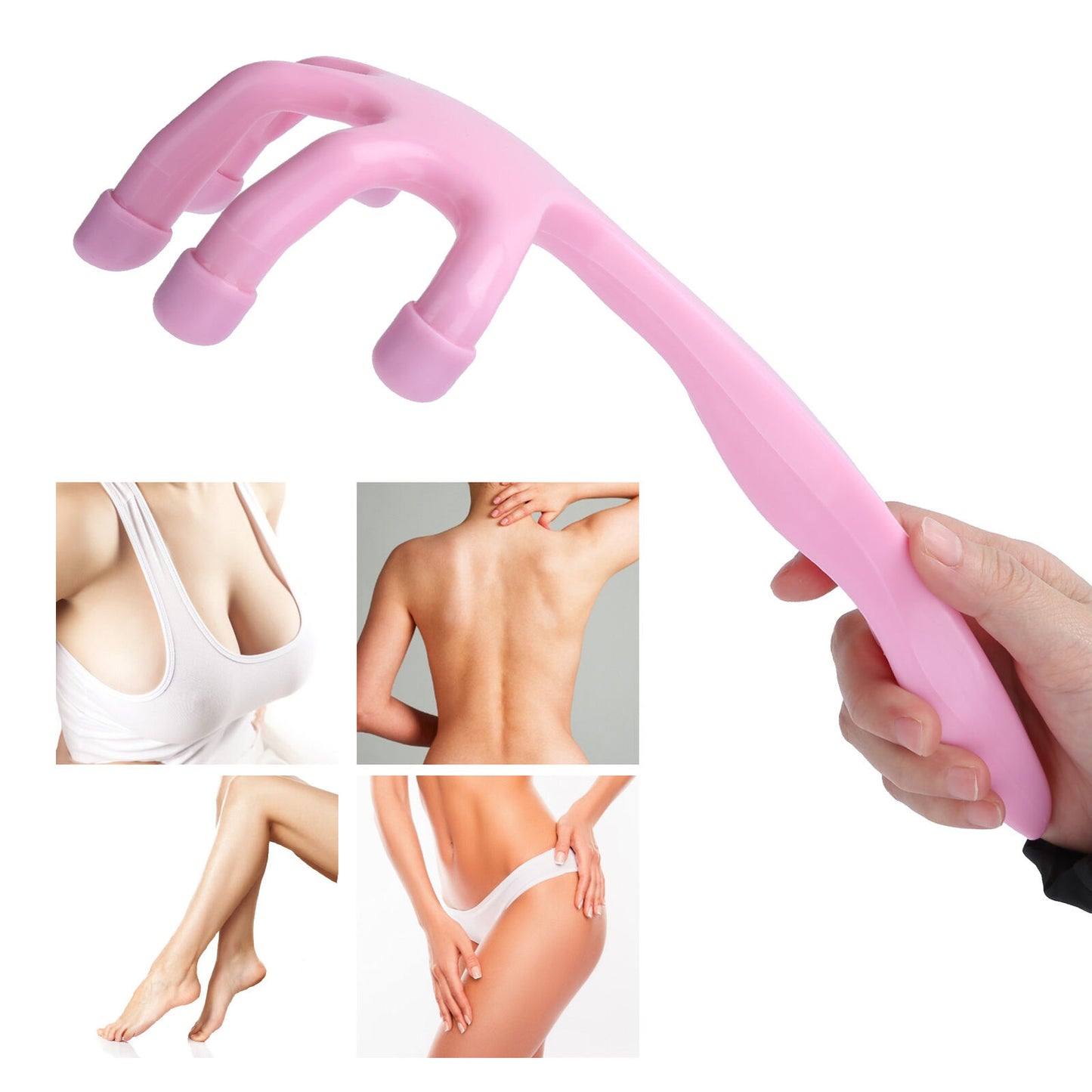 new Breast Hand Massager Hand Shape Breast Chest Care Lifting Massager(Pink ) HGF koeek - KOEEK