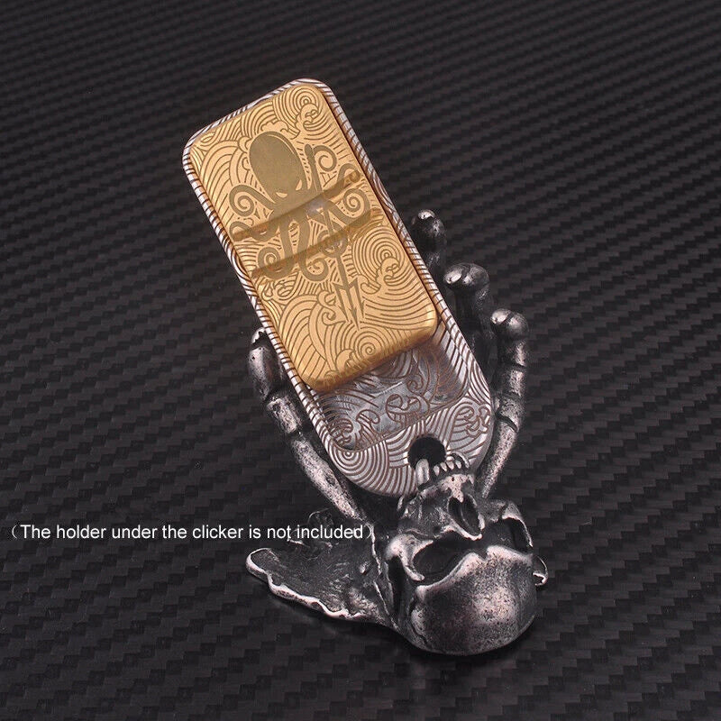 Metal Click Press Coin Push Card Hand Fidget Decompression EDC Toy Gift 07FC0E-D4 - KOEEK
