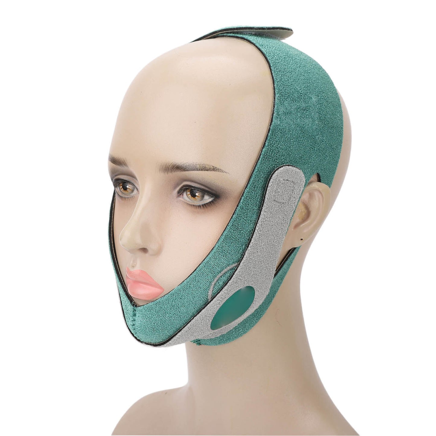 new Bandage V Line Strap Reduce Double Chin Wrinkles Lifting Belt(Green ) HGF koeek - KOEEK