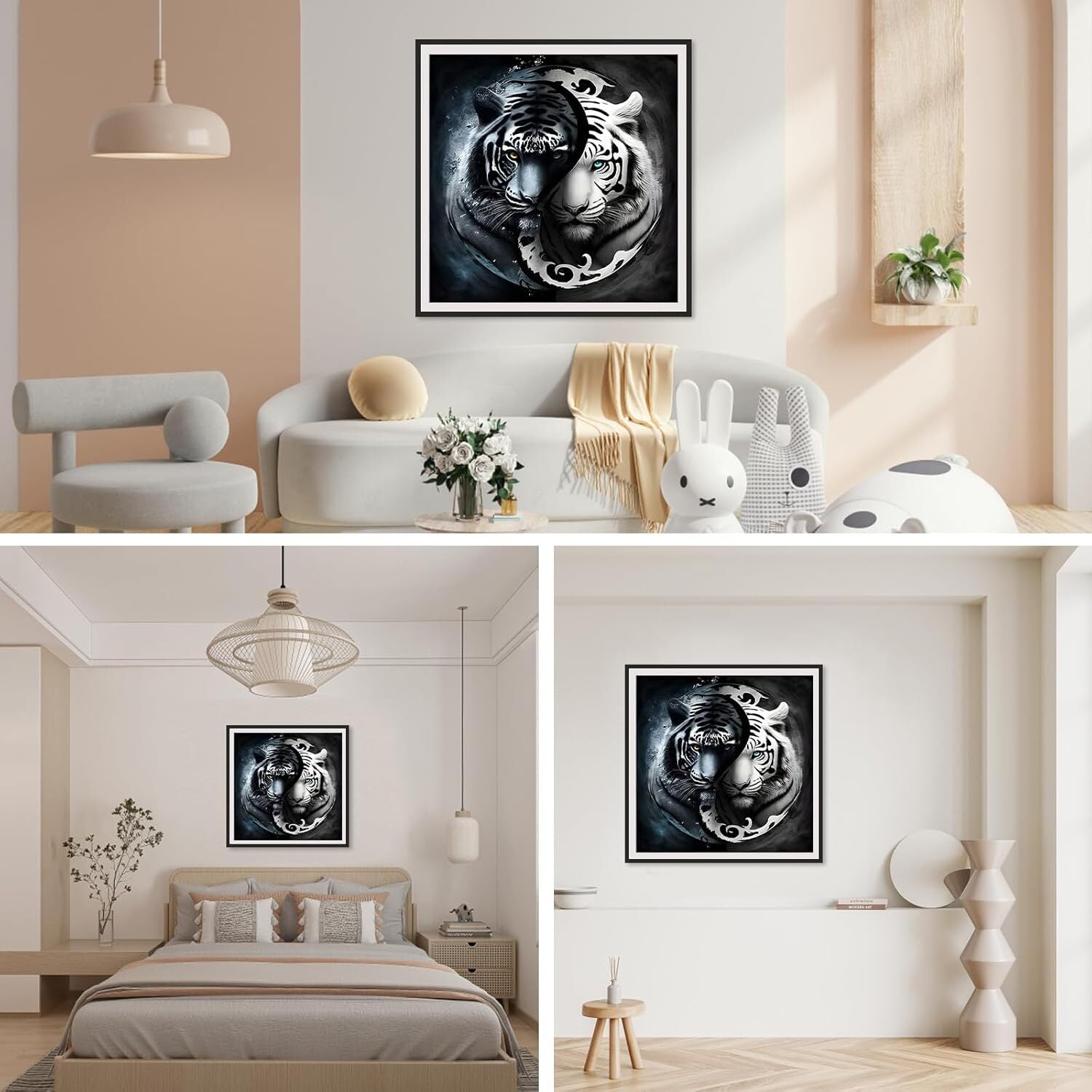 new SENQAO Tiger Diamond Painting Kits for Adults, Full Drill Dots tiger