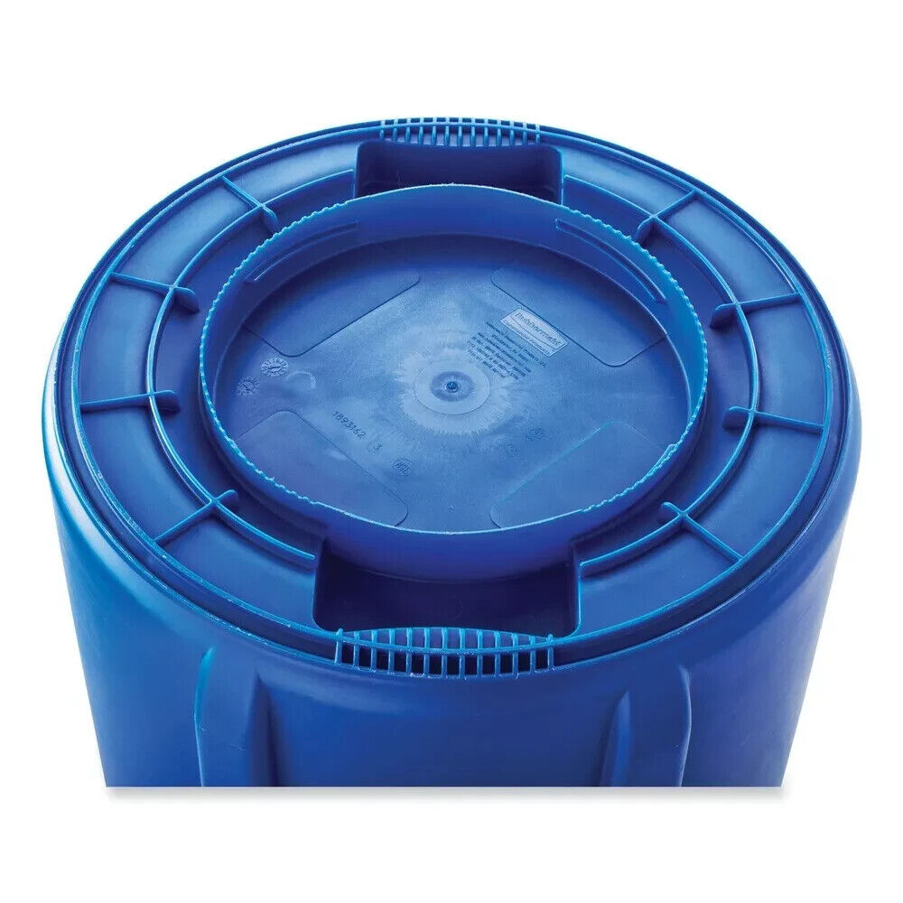 new Rubbermaid Brute Recycling Container Round 32 Gal Blue 263273be koeek - KOEEK