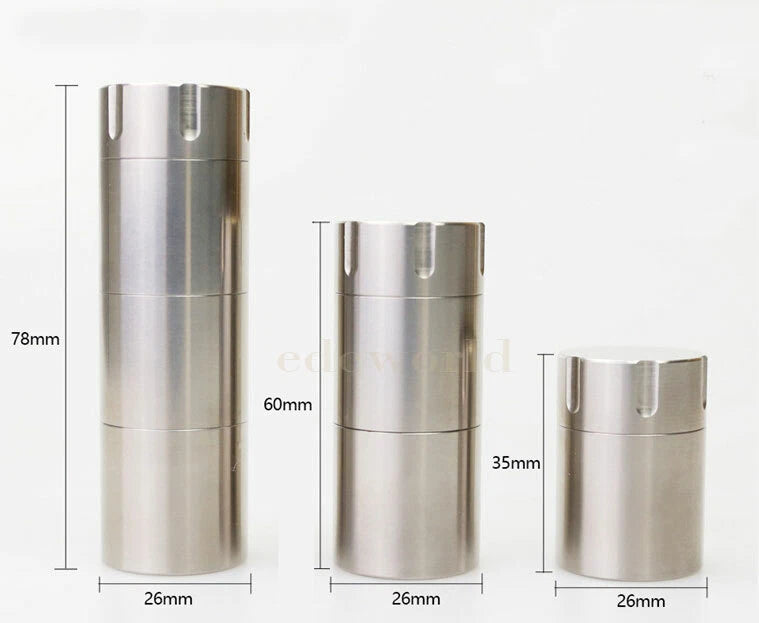 Titanium CNC Waterproof Box Storage Pill Case Sealed Medicine Bottle Container 07FC0E-D4 - KOEEK