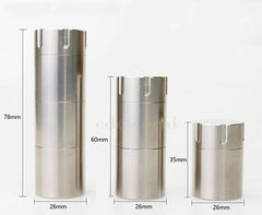 Titanium CNC Waterproof Box Storage Pill Case Sealed Medicine Bottle Container 07FC0E-D4 - KOEEK