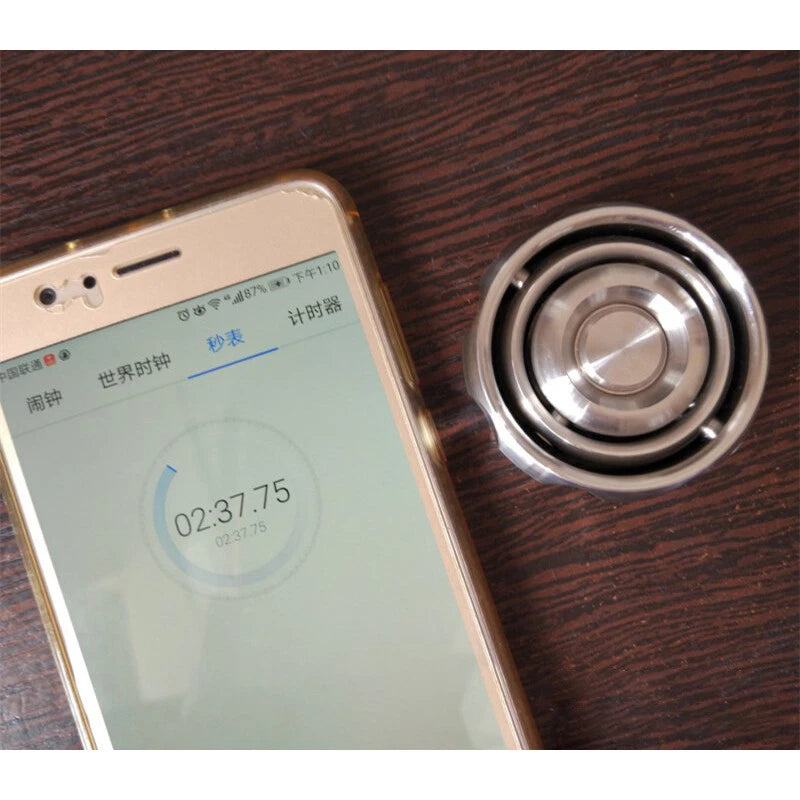 EDC Gear Gyroscope Toy Stainless Steel Hand Fidget stress Relief Focus Toy Gyro 07FC0E-D4 - KOEEK