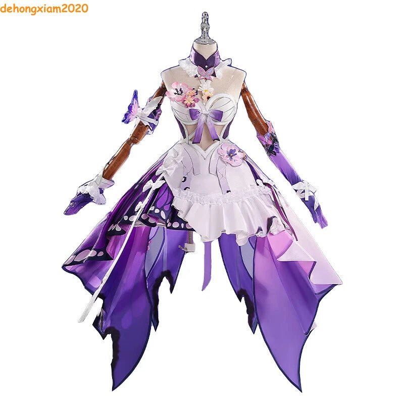 Honkai: Star Rail Castorice Women Costume Cosplay Dress Skirt Outfit Halloween 07FC0E-D4 - KOEEK