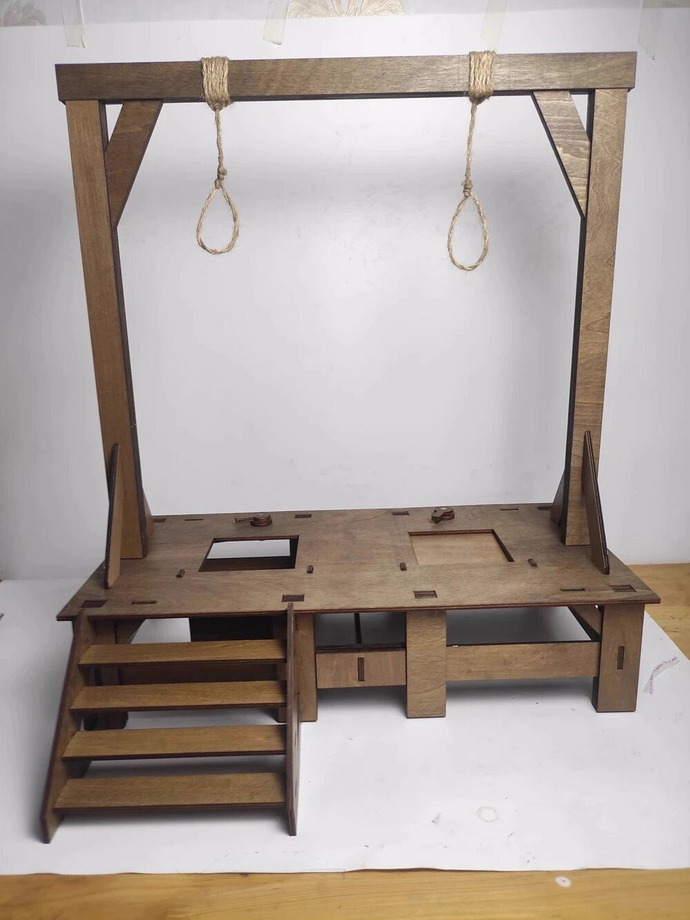 1/6 Wood Guillotine Soldier Scene Prop Model Fit 12'' Action Figur Body Toys 07FC0E-D4 - KOEEK